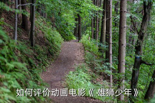 如何评价动画电影《 雄狮少年》