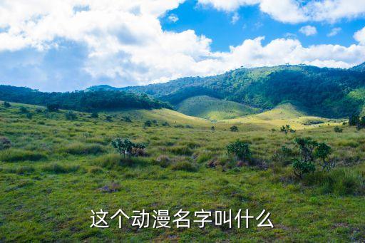 这个动漫名字叫什么
