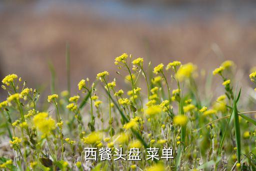  西餐头盘 菜单
