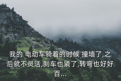 我的 电动车骑着的时候 撞墙了,之后就不灵活,刹车也紧了,转弯也好好百...