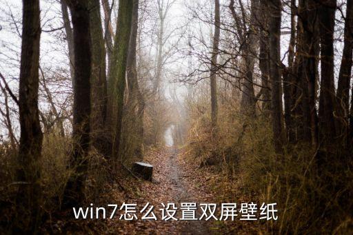 win7怎么设置双屏壁纸