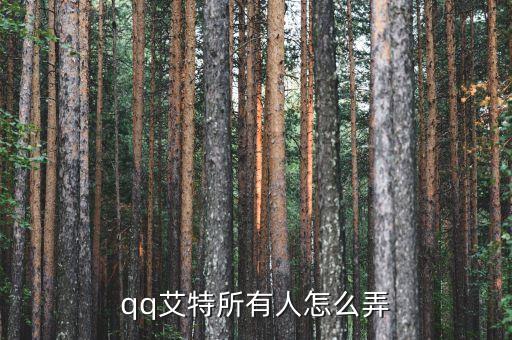 qq怎么样艾特全体成员，qq怎么艾特全体人员