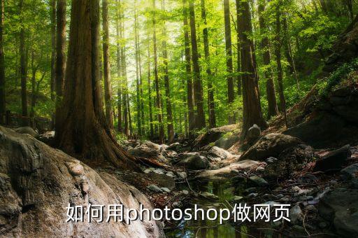 网页 怎么ps，如何用photoshop做网页