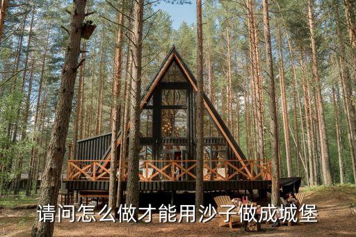 沙土怎么对成城堡，请问怎么做才能用沙子做成城堡