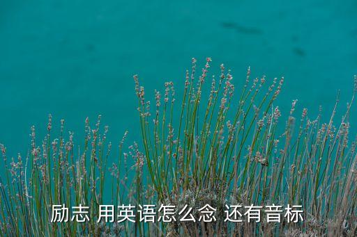 励志图片加英语怎么说，励志 用英语怎么念 还有音标