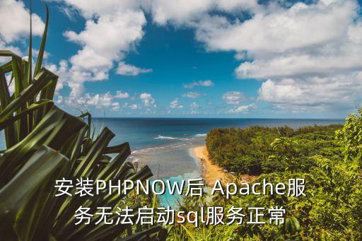 安装PHPNOW后 Apache服务无法启动sql服务正常