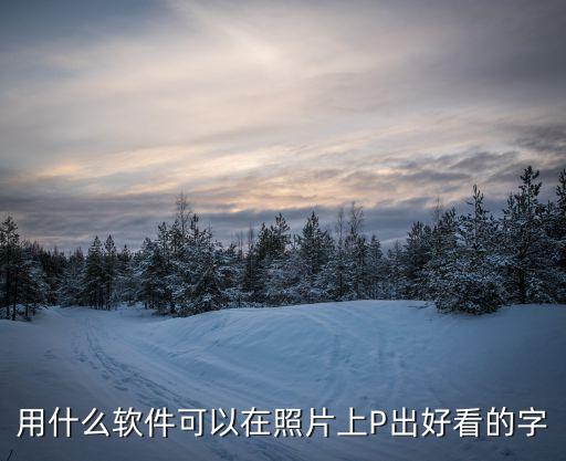 怎么p出好看的字，用什么软件可以在照片上P出好看的字