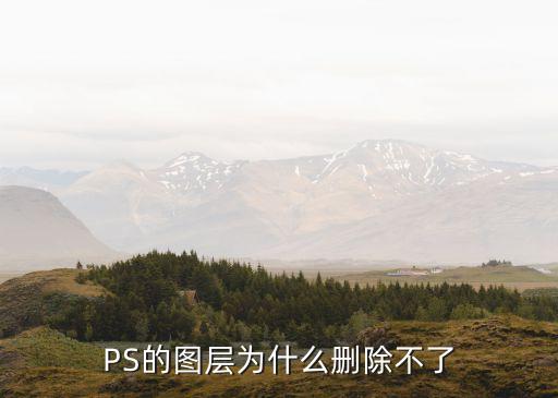 ps图层怎么删除不了怎么办，PS的图层为什么删除不了