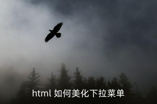 html 如何美化下拉菜单
